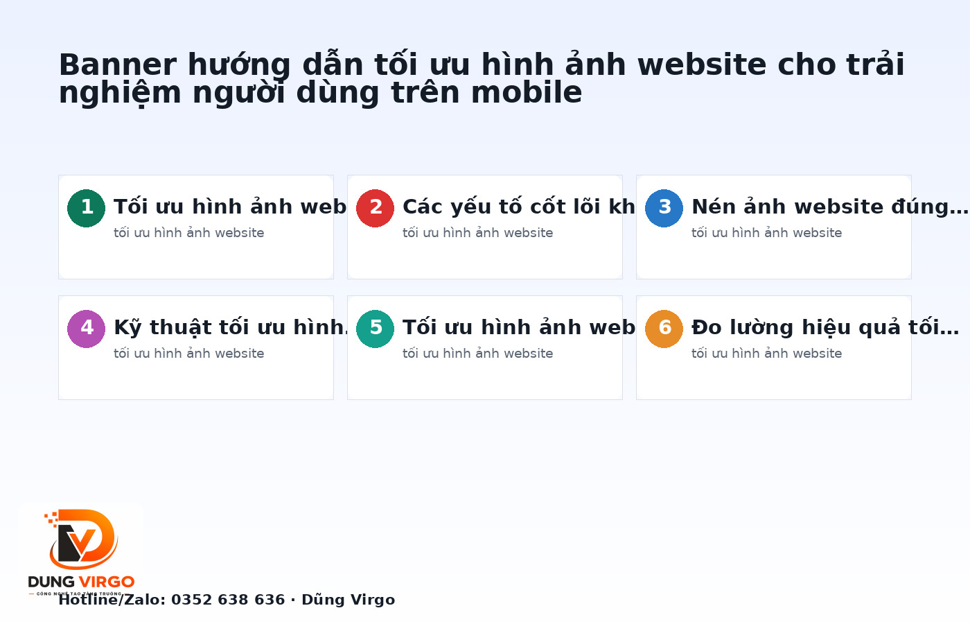 Banner hướng dẫn tối ưu hình ảnh website cho trải nghiệm người dùng trên mobile