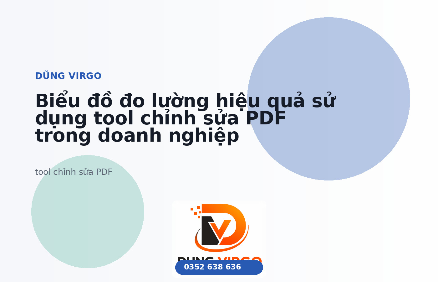 Biểu đồ đo lường hiệu quả sử dụng tool chỉnh sửa PDF trong doanh nghiệp