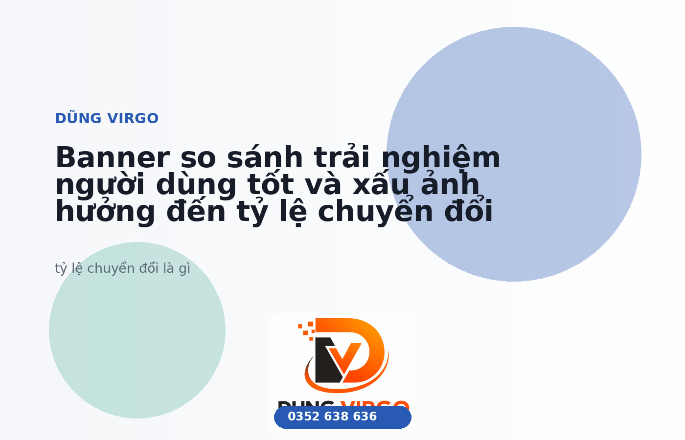 Banner so sánh trải nghiệm người dùng tốt và xấu ảnh hưởng đến tỷ lệ chuyển đổi