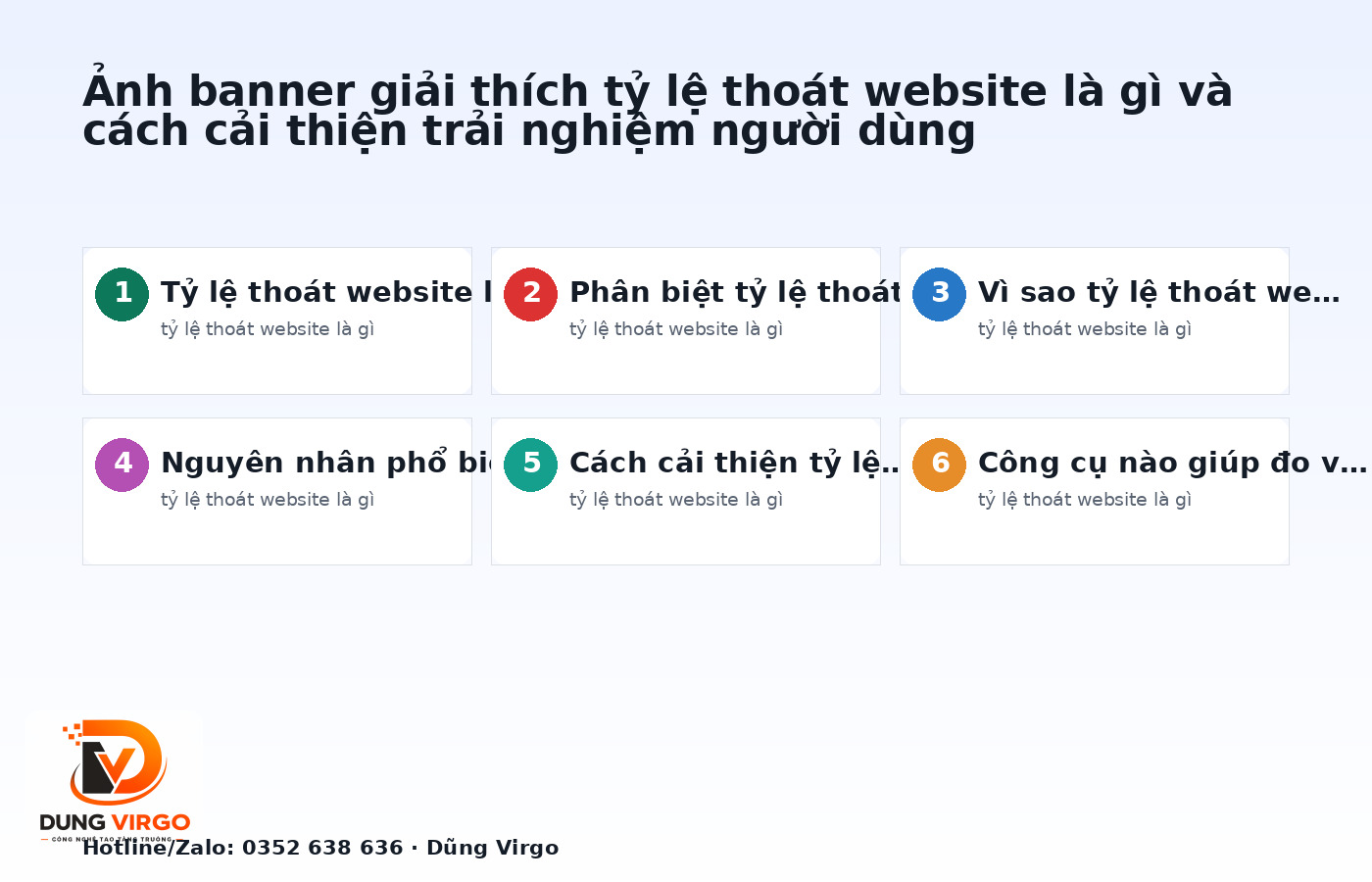 Ảnh banner giải thích tỷ lệ thoát website là gì và cách cải thiện trải nghiệm người dùng