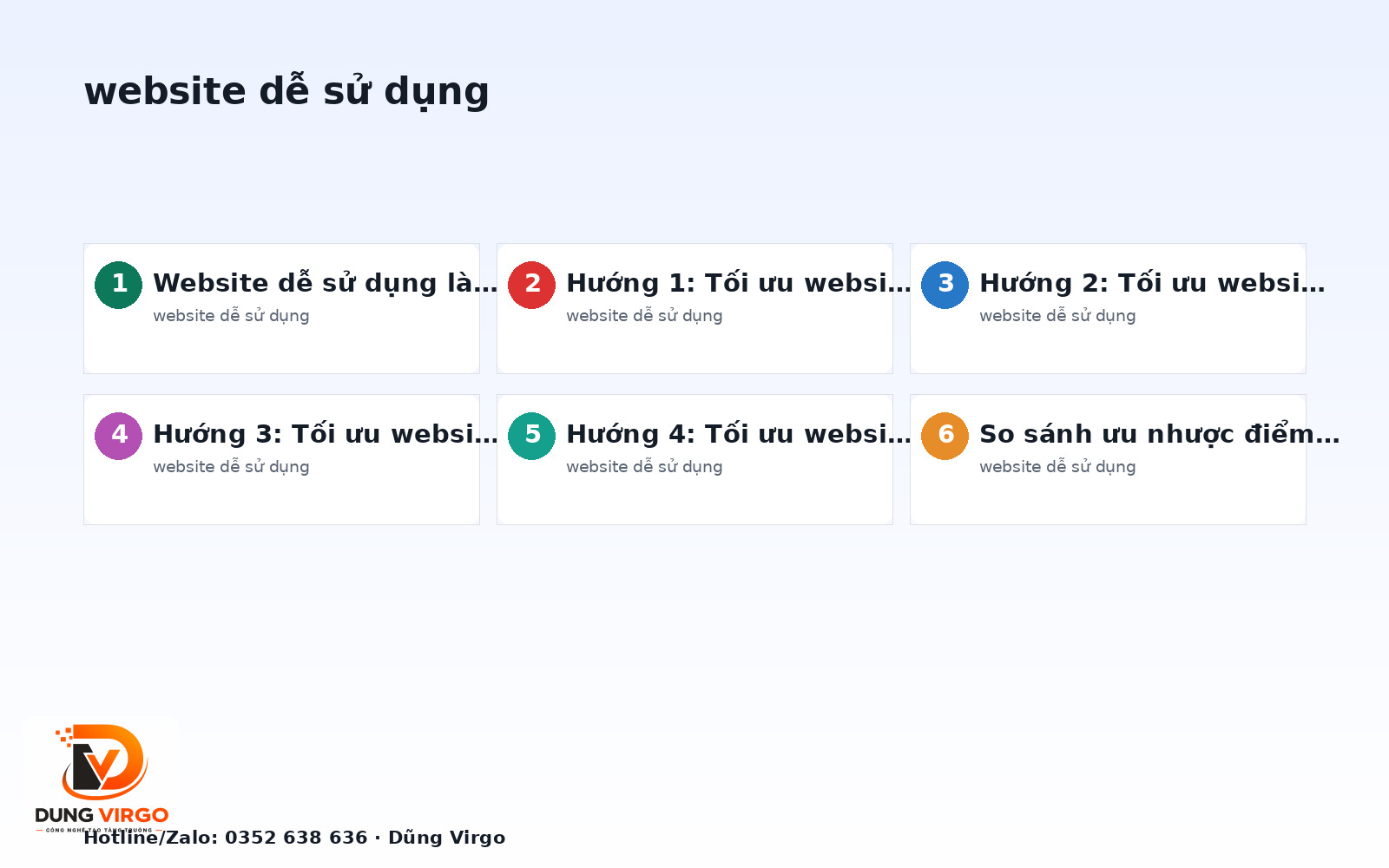Website dễ sử dụng: So sánh các hướng triển khai tối ưu