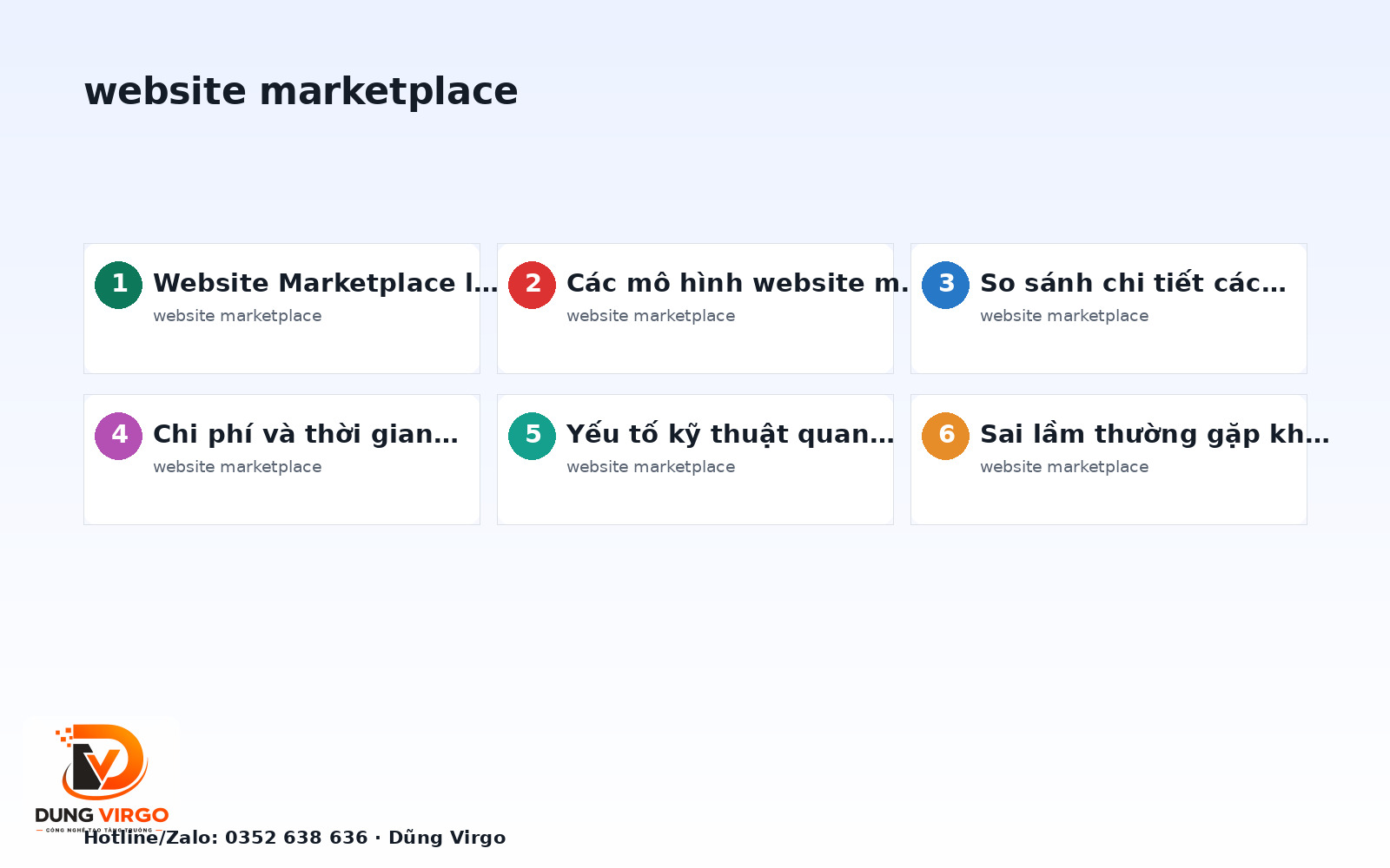 Website Marketplace: So Sánh Các Hướng Triển Khai Hiệu Quả
