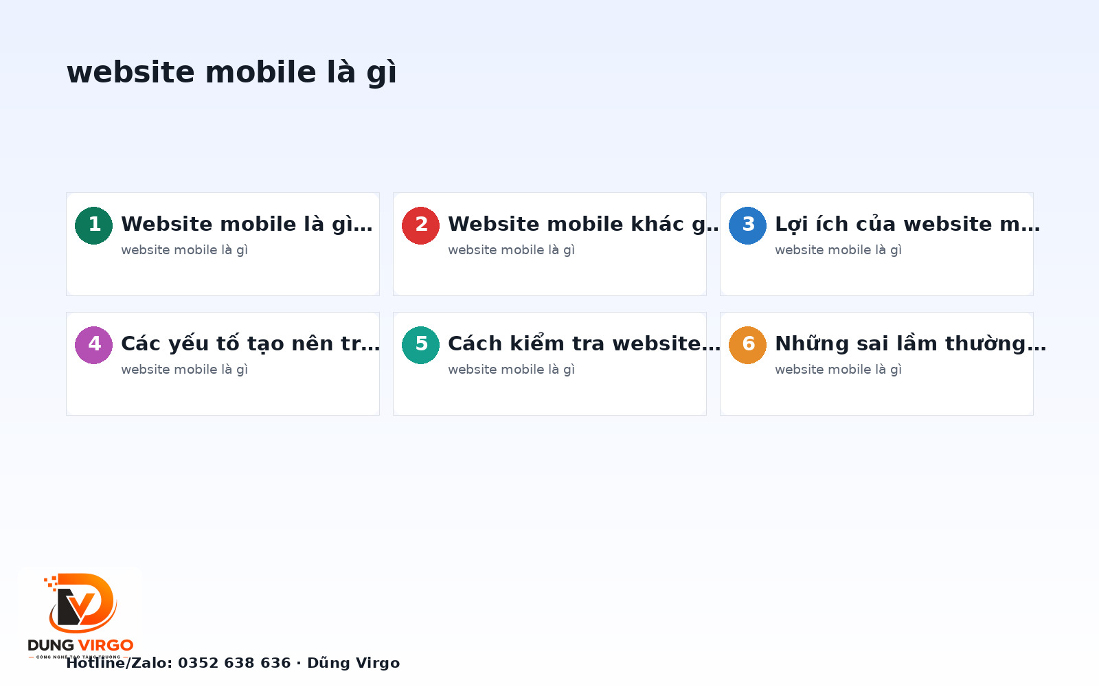Website Mobile là gì? Hiểu đúng để tối ưu trải nghiệm người dùng